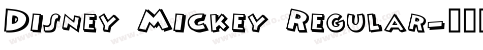 Disney Mickey Regular字体转换